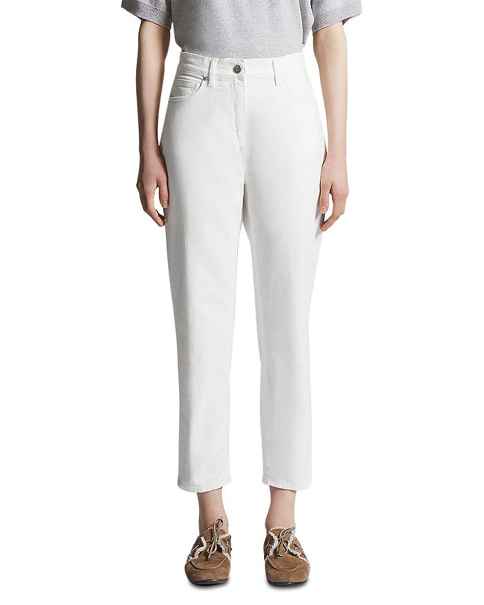 Прямые джинсы средней посадки Natural White Peserico, белый
Прямые джинсы средней посадки Natural White Peserico, белый