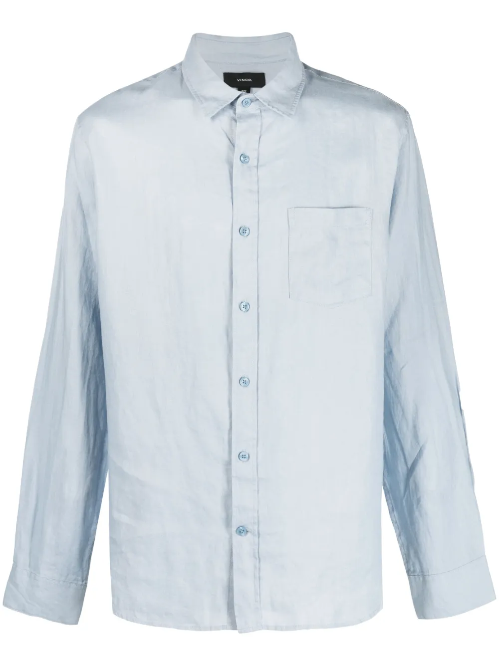 Льняная рубашка с длинными рукавами Vince, синий
Льняная рубашка с длинными рукавами Vince, синий