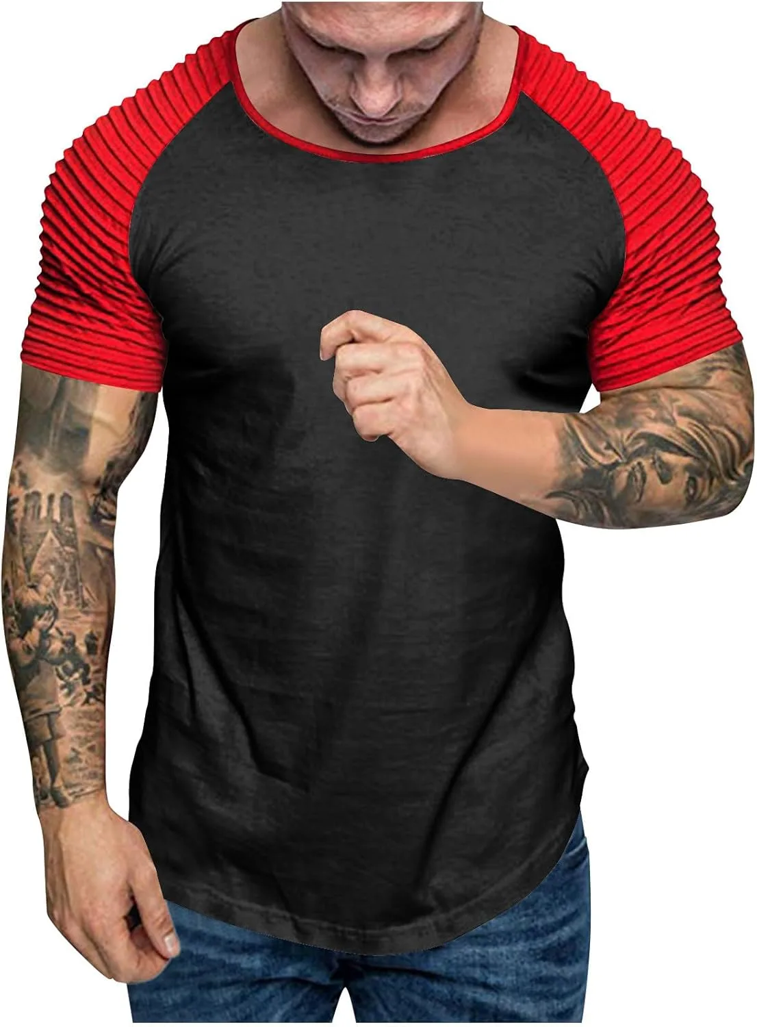 Футболка для мужчин Casual летняя Raglan Color Block Loose
Футболка для мужчин Casual летняя Raglan Color Block Loose