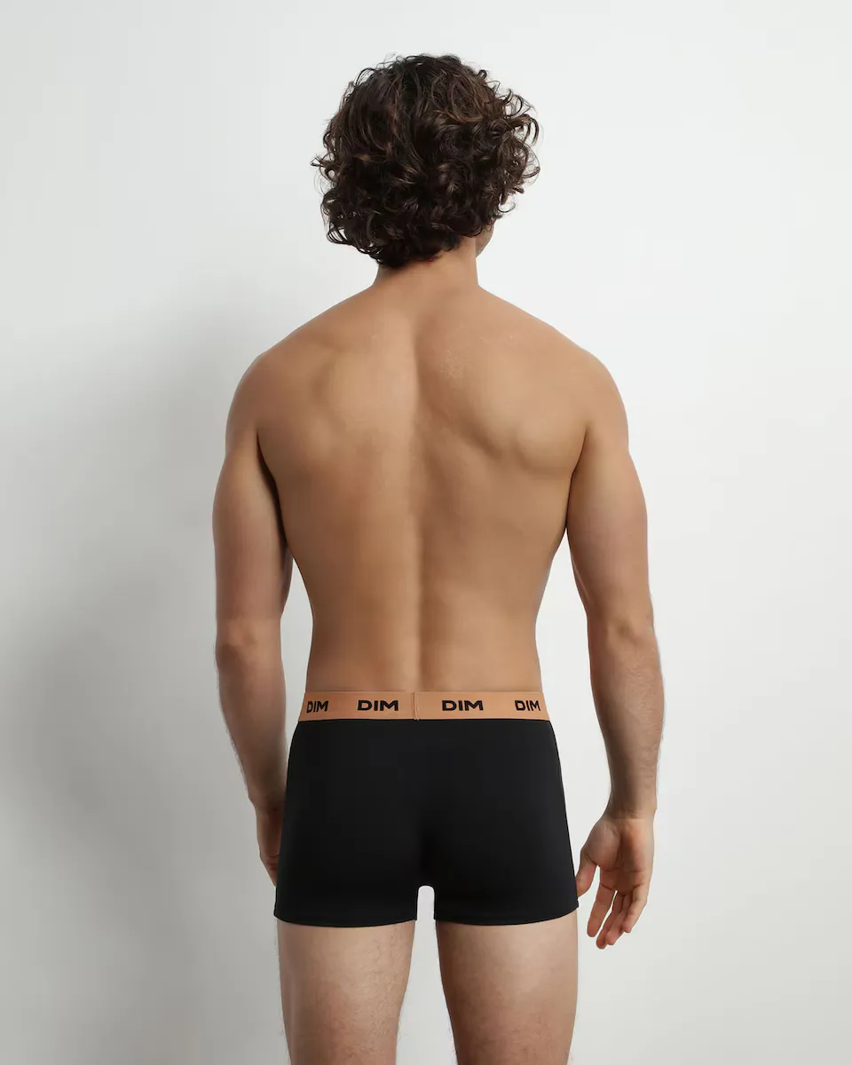 Набор из 2 цветных боксеров из эластичного хлопка с принтом на поясе Dim, чёрный
Набор из 2 цветных боксеров из эластичного хлопка с принтом на поясе Dim, чёрный