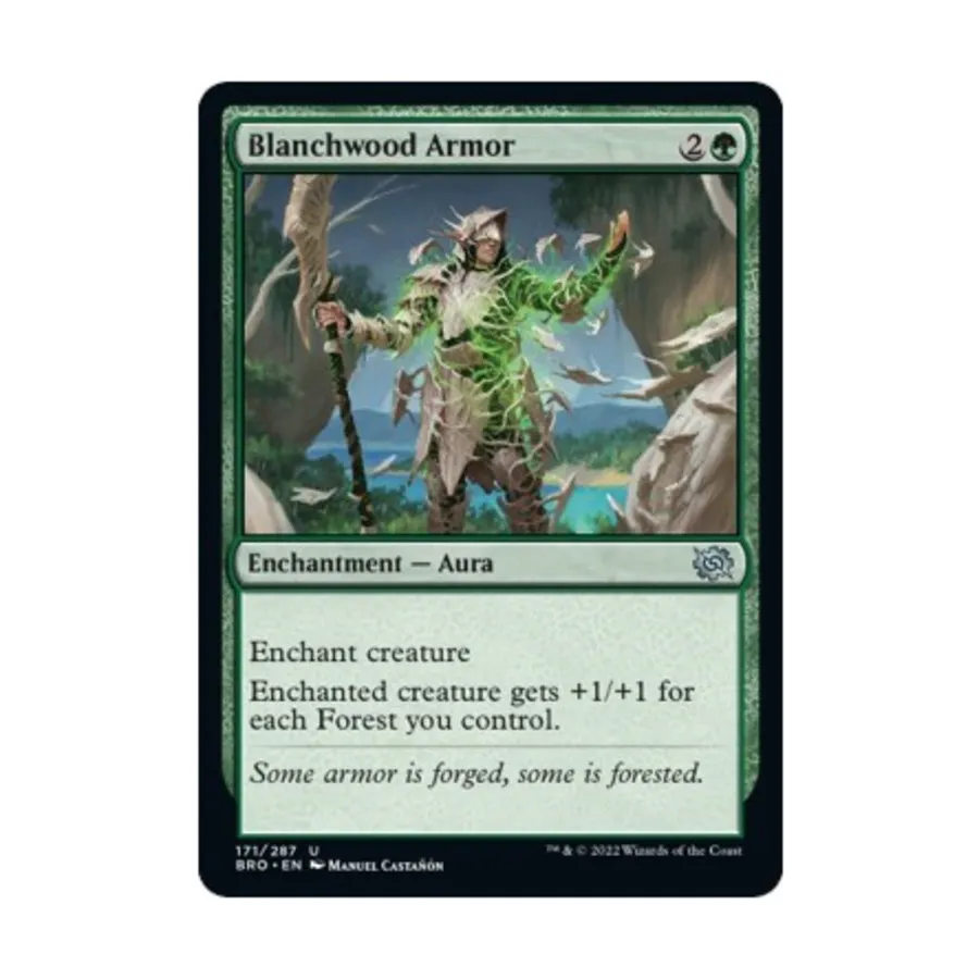 CCG Бланчвудская броня (U), MTG - The Brothers War
CCG Бланчвудская броня (U), MTG - The Brothers War