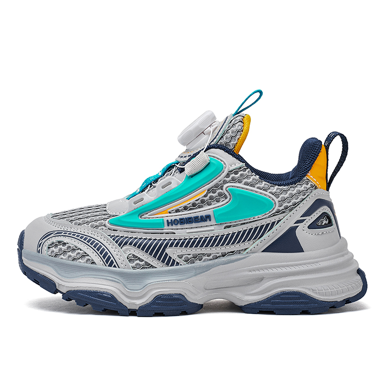 Противоскользящие дышащие детские кроссовки Rebound HOBIBEAR, серый/синий
Противоскользящие дышащие детские кроссовки Rebound HOBIBEAR, серый/синий