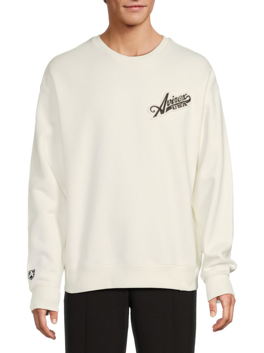 Толстовка с логотипом и спущенными плечами Avirex, цвет Snow White
Толстовка с логотипом и спущенными плечами Avirex, цвет Snow White