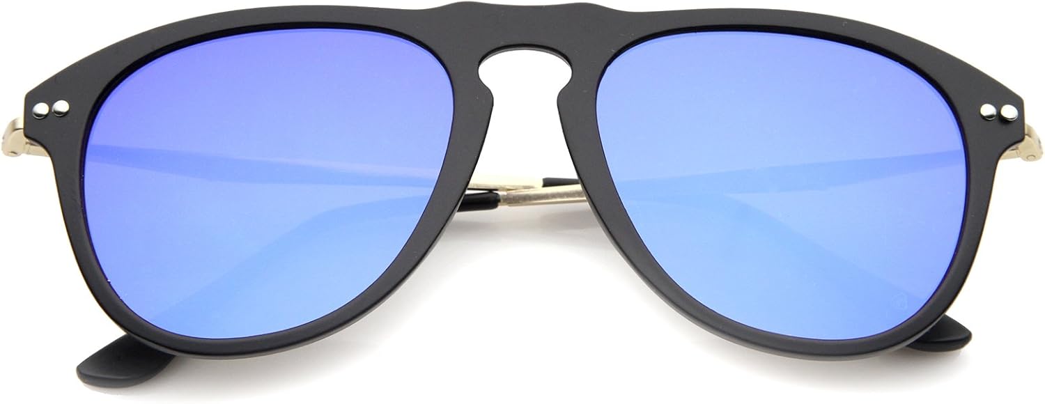 Солнцезащитные очки-авиаторы zeroUV в современном стиле с оправой в форме замочной скважины, роговой оправой и цветными зеркальными линзами, диаметр линз 53 мм, Black-gold / Blue Mirror
Солнцезащитные очки-авиаторы zeroUV в современном стиле с оправой в форме замочной скважины, роговой оправой и цветными зеркальными линзами, диаметр линз 53 мм, Black-gold / Blue Mirror