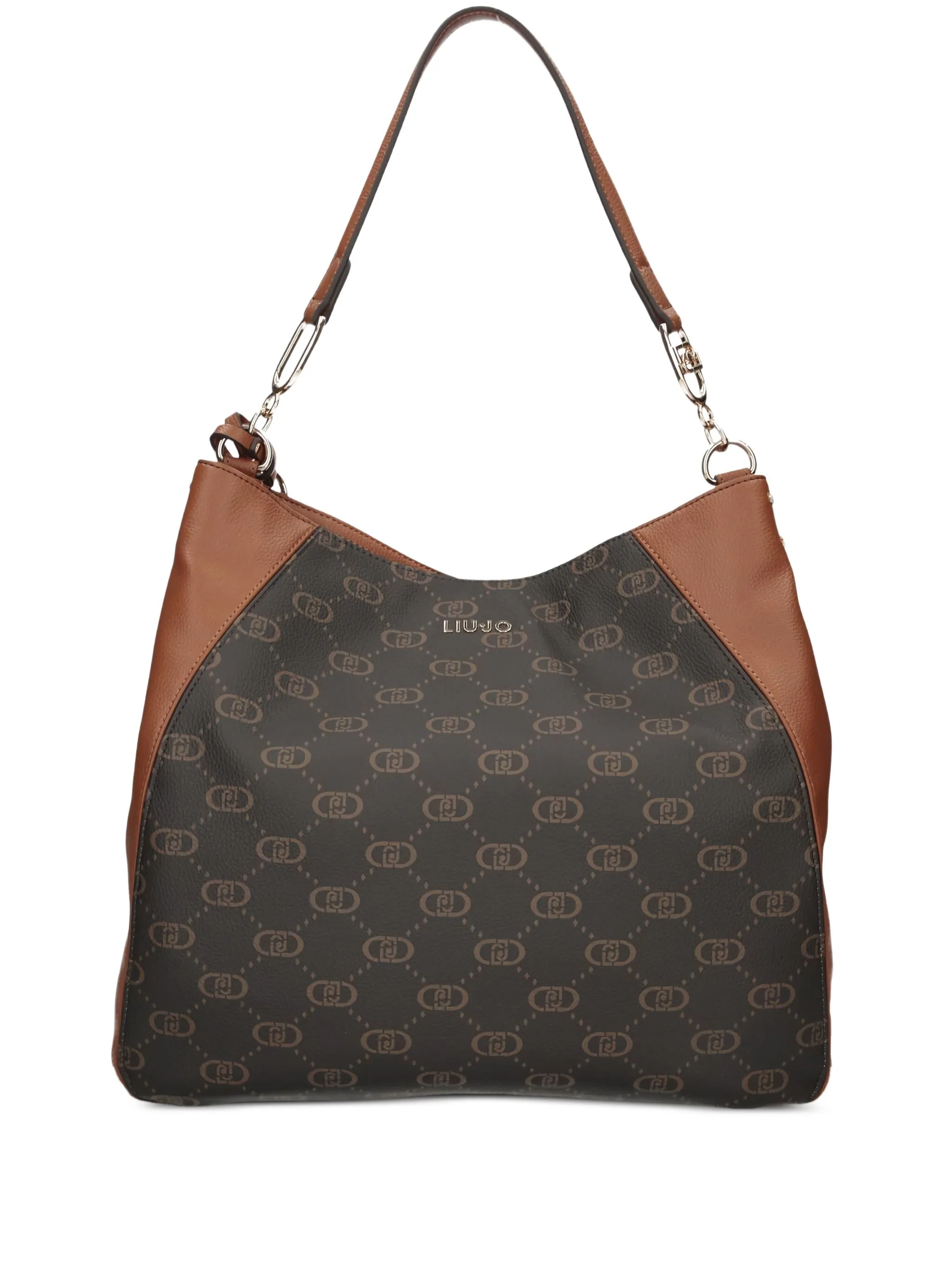 Сумка-тоут среднего размера с монограммой Liu Jo, коричневый
Сумка-тоут среднего размера с монограммой Liu Jo, коричневый