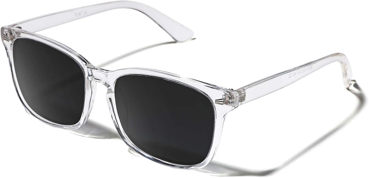 Поляризованные солнцезащитные очки TIJN для женщин и мужчин, классическая квадратная оправа, защита от УФ-излучения, стильные и модные солнцезащитные очки, 12.transparent Frame / Grey Lens
Поляризованные солнцезащитные очки TIJN для женщин и мужчин, классическая квадратная оправа, защита от УФ-излучения, стильные и модные солнцезащитные очки, 12.transparent Frame / Grey Lens