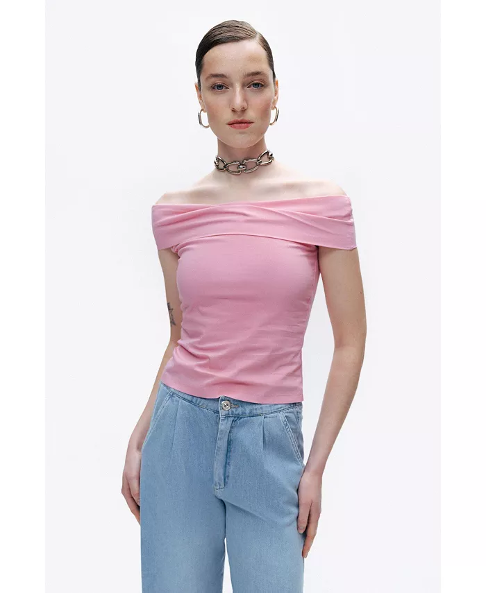 Женская блузка с открытыми плечами NOCTURNE, розовый
Женская блузка с открытыми плечами NOCTURNE, розовый