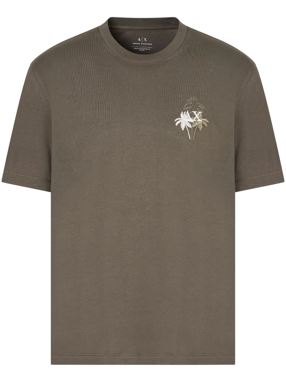 Футболка с круглым вырезом Armani Exchange, зеленый
Футболка с круглым вырезом Armani Exchange, зеленый