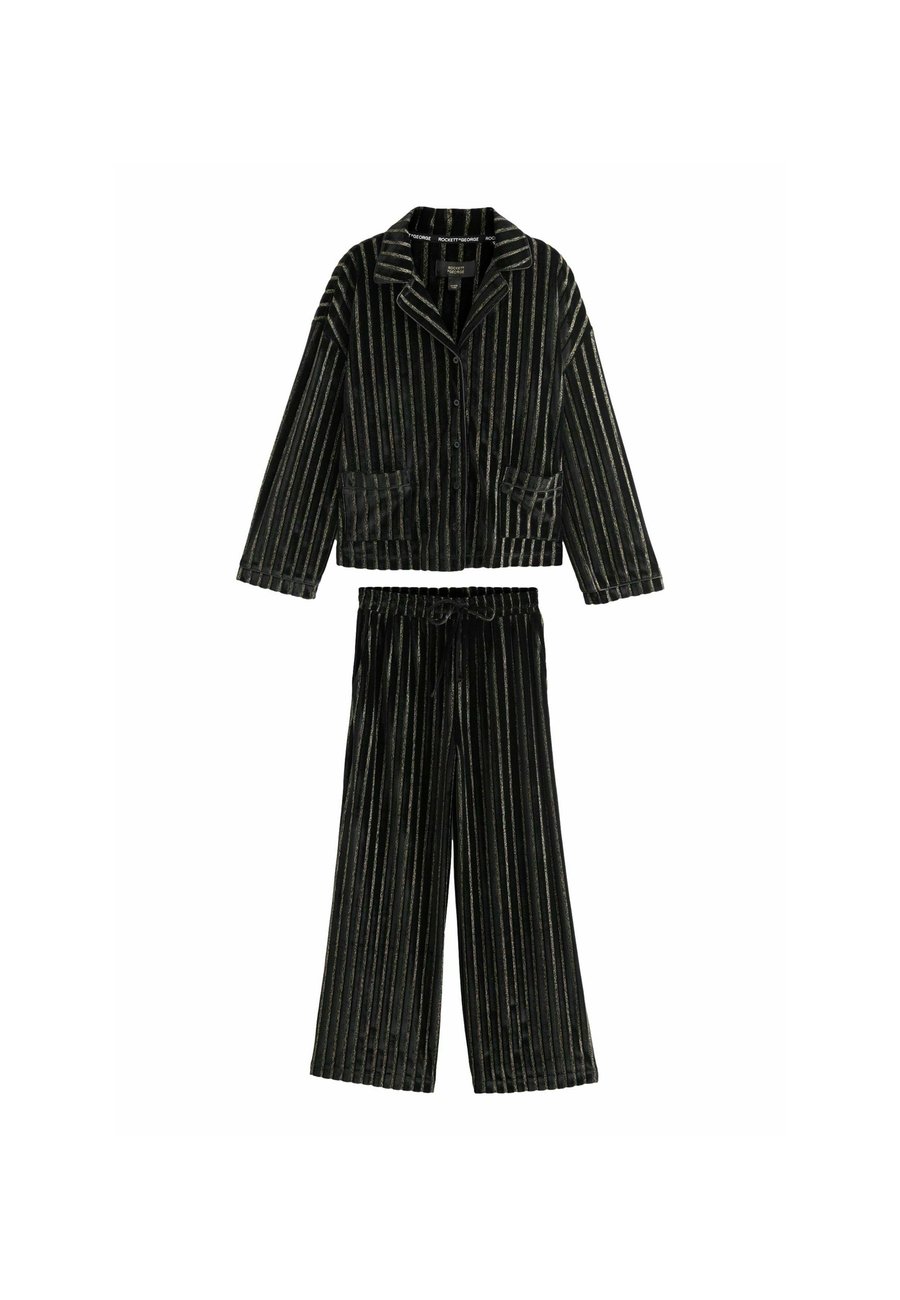 Пижамный комплект Rockett St George STRIPE BUTTON UP SET, Black And Gold/Black
Пижамный комплект Rockett St George STRIPE BUTTON UP SET, Black And Gold/Black
