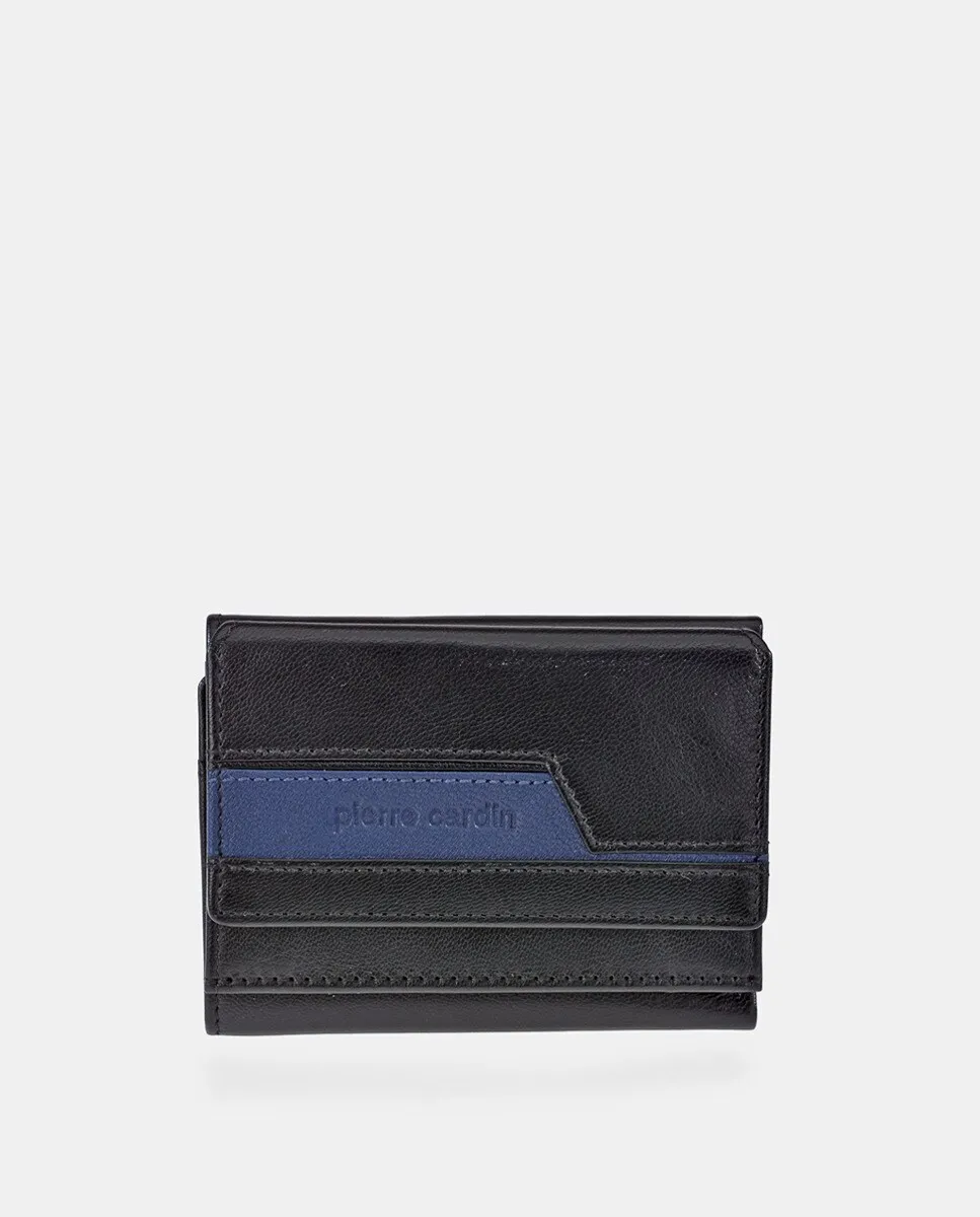 Мужской кошелек PIERRE CARDIN из кожи черного/синего цвета
Мужской кошелек PIERRE CARDIN из кожи черного/синего цвета