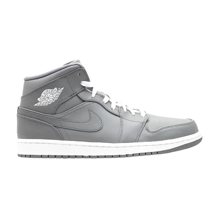 Кроссовки Air Jordan 1 Mid 'Grey White', серый
Кроссовки Air Jordan 1 Mid 'Grey White', серый