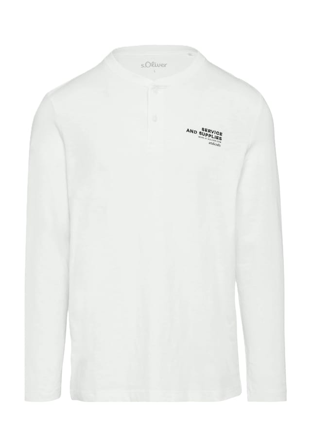 Рубашка с длинными рукавами и воротником-хенли S.Oliver, белый
Рубашка с длинными рукавами и воротником-хенли S.Oliver, белый