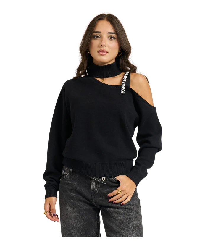 Черный свитер Карла Лагерфельда Karl Lagerfeld, черный
Черный свитер Карла Лагерфельда Karl Lagerfeld, черный