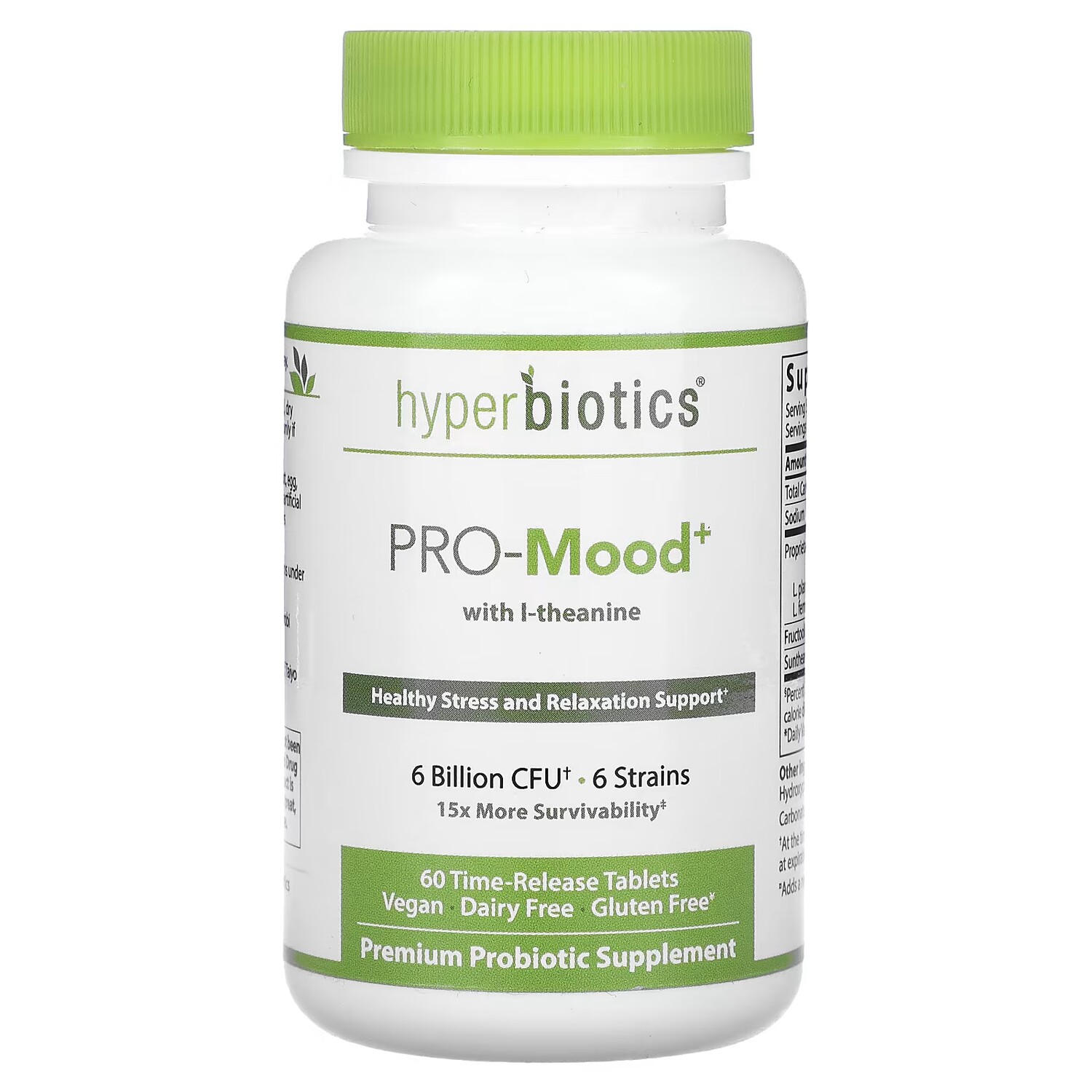 Добавка Hyperbiotics Pro-Mood с L-теанином, 60 таблеток
Добавка Hyperbiotics Pro-Mood с L-теанином, 60 таблеток