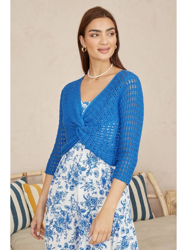 Топ-болеро с закруткой крючком Yumi, синий
Топ-болеро с закруткой крючком Yumi, синий