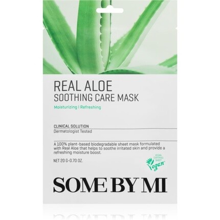 Some By Mi Clinical Solution Aloe Soothing Care Mask — тканевая маска, 20 г
Some By Mi Clinical Solution Aloe Soothing Care Mask — тканевая маска, 20 г