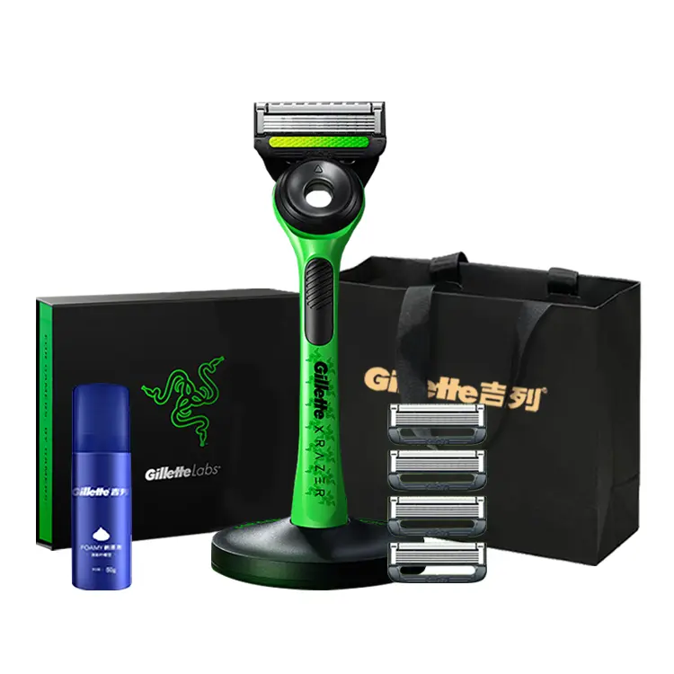 Набор ножей Razer Aurora Razers 1 держатель и 4 сменных лезвия Gillette
Набор ножей Razer Aurora Razers 1 держатель и 4 сменных лезвия Gillette