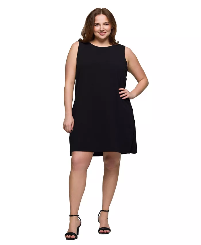 Платье-мини без рукавов больших размеров 24seven Comfort Apparel, черный
Платье-мини без рукавов больших размеров 24seven Comfort Apparel, черный