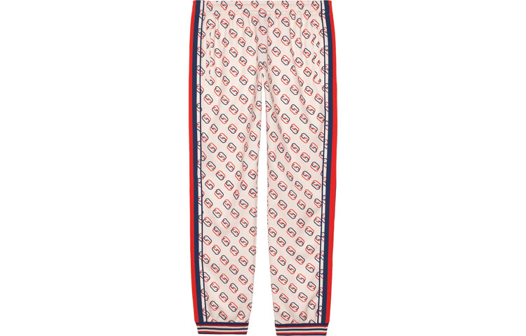 Трикотажные спортивные штаны мужские красные Gucci, красный 
Трикотажные спортивные штаны мужские красные Gucci, красный