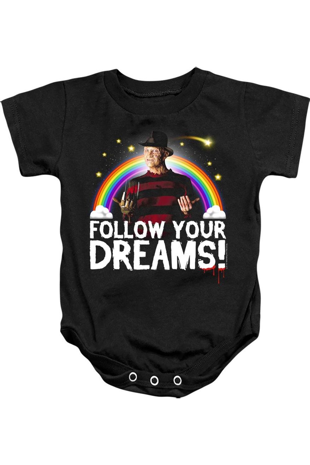 Детский комбинезон на кнопках "Пятница, 13-е: Следуй за своей мечтой" Gildan, черный
Детский комбинезон на кнопках "Пятница, 13-е: Следуй за своей мечтой" Gildan, черный