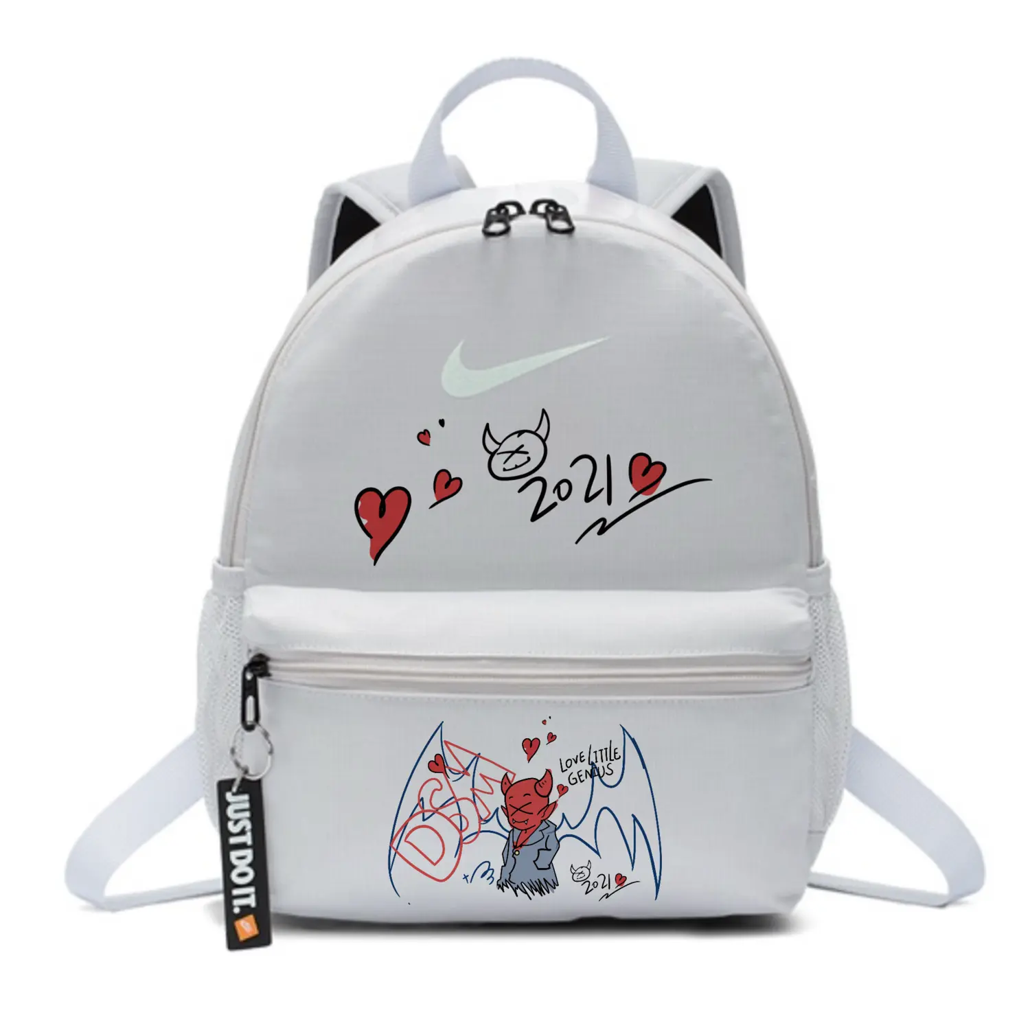 Nike Тканевый рюкзак женский серо-белый, Demon
Nike Тканевый рюкзак женский серо-белый, Demon