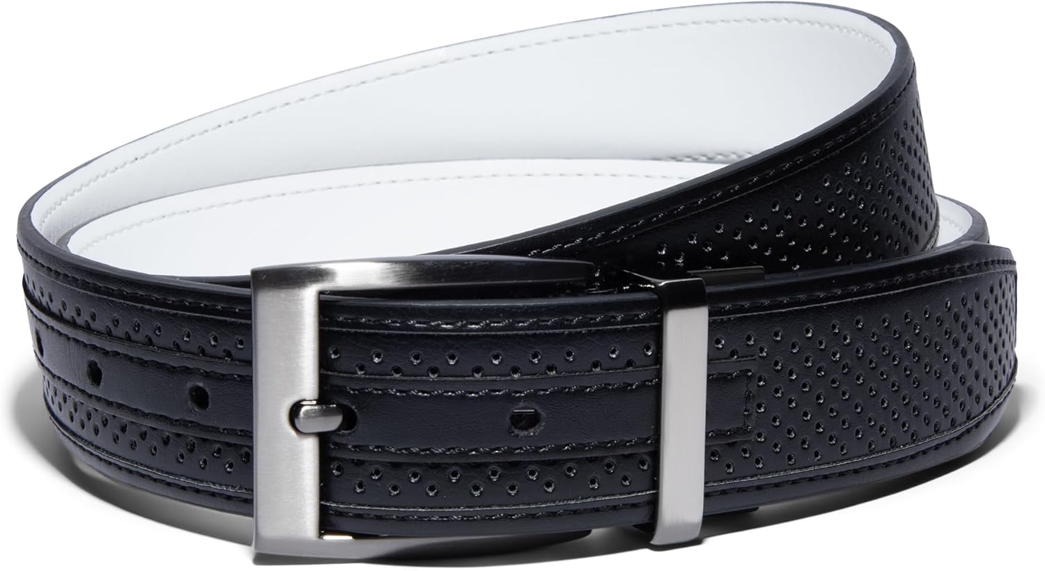 Ремень Nike Core для мужчин с двусторонним ремнем, Black/White Smooth, Белый, Ремень Nike Core для мужчин с двусторонним ремнем, Black/White Smooth
Ремень Nike Core для мужчин с двусторонним ремнем, Black/White Smooth, Белый, Ремень Nike Core для мужчин с двусторонним ремнем, Black/White Smooth