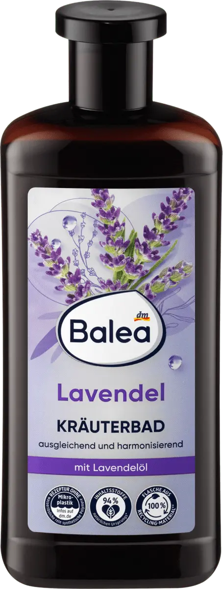 Травяная ванночка с лавандой 500мл Balea
Травяная ванночка с лавандой 500мл Balea