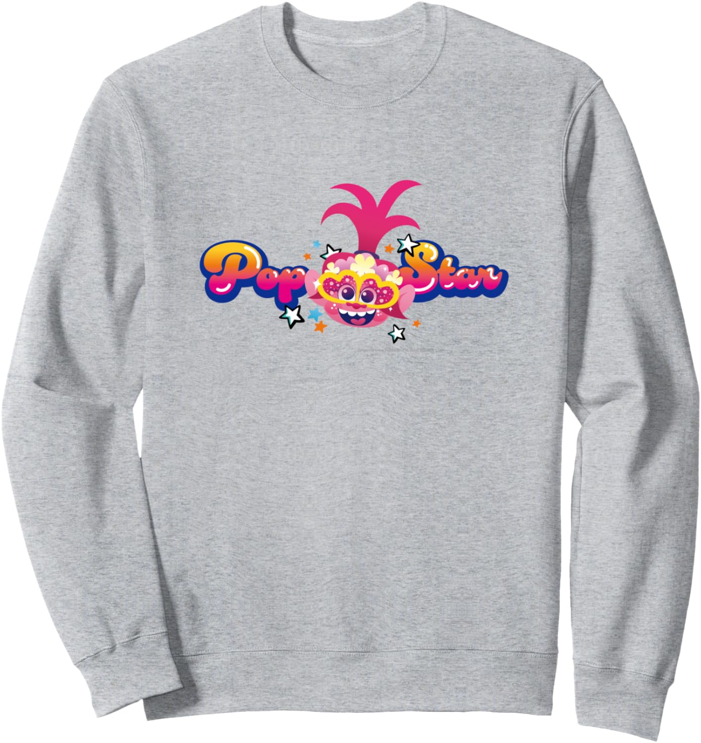 Толстовка с изображением поп-звезды из мультфильма «Тролли», серая Trolls
Толстовка с изображением поп-звезды из мультфильма «Тролли», серая Trolls