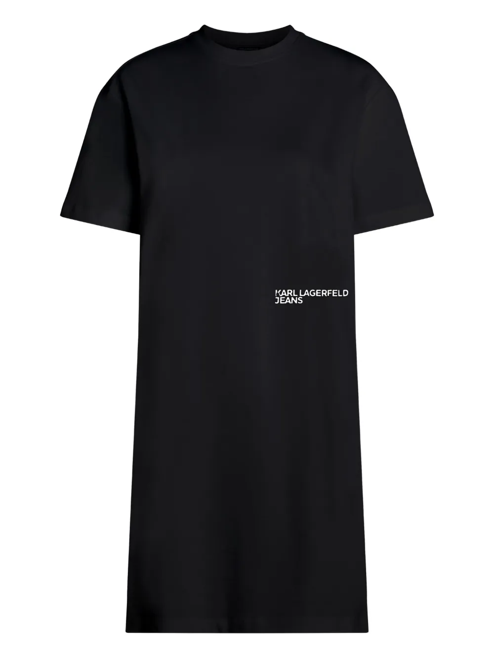 Платье миди с логотипом Karl Lagerfeld Jeans, черный 
Платье миди с логотипом Karl Lagerfeld Jeans, черный