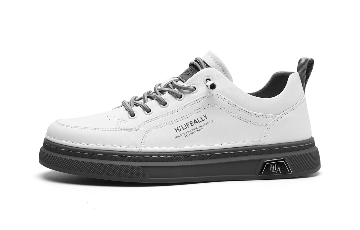 Низкие мужские скейтерские кроссовки HLA, бело-серые
Низкие мужские скейтерские кроссовки HLA, бело-серые