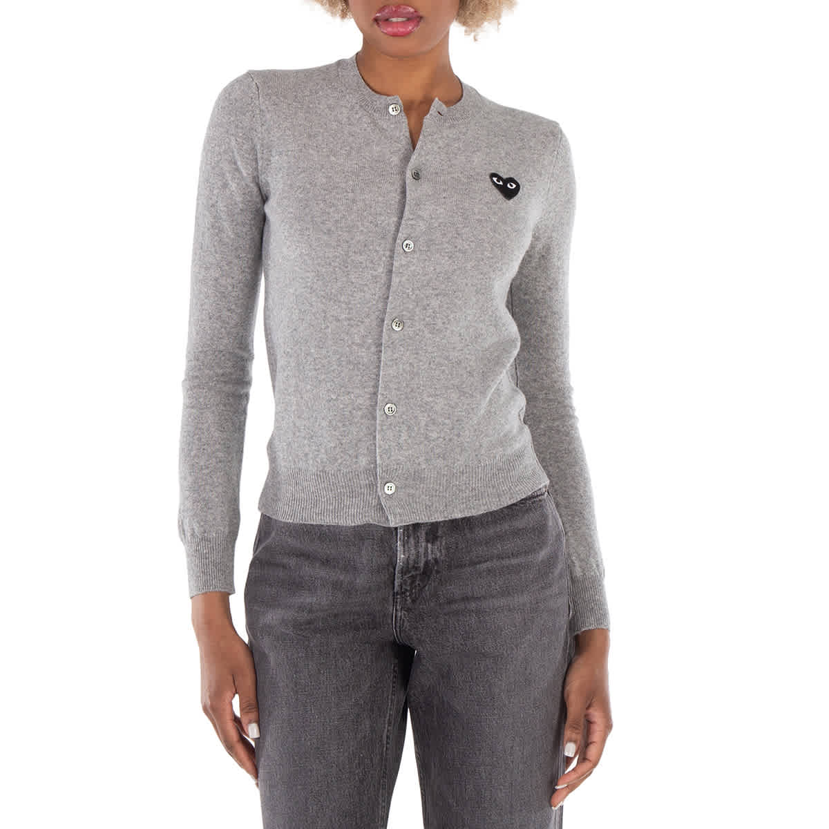 Серый кардиган с логотипом Comme Des Garcons Black Heart
Серый кардиган с логотипом Comme Des Garcons Black Heart