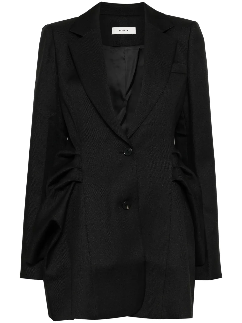 Однобортный пиджак Besfxxk, черный
Однобортный пиджак Besfxxk, черный