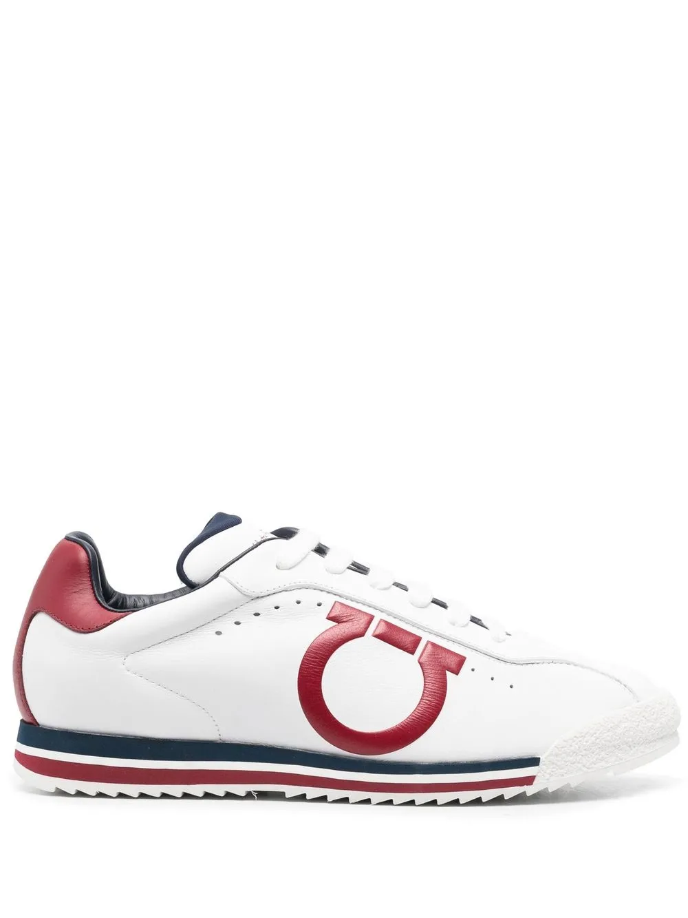 Кроссовки с тисненым логотипом Ferragamo, белый
Кроссовки с тисненым логотипом Ferragamo, белый