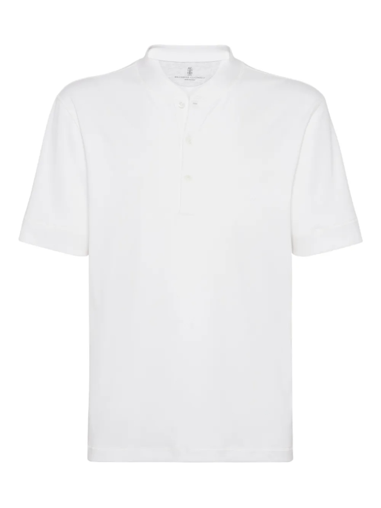 Brunello Cucinelli рубашка поло с короткими рукавами, белый 
Brunello Cucinelli рубашка поло с короткими рукавами, белый