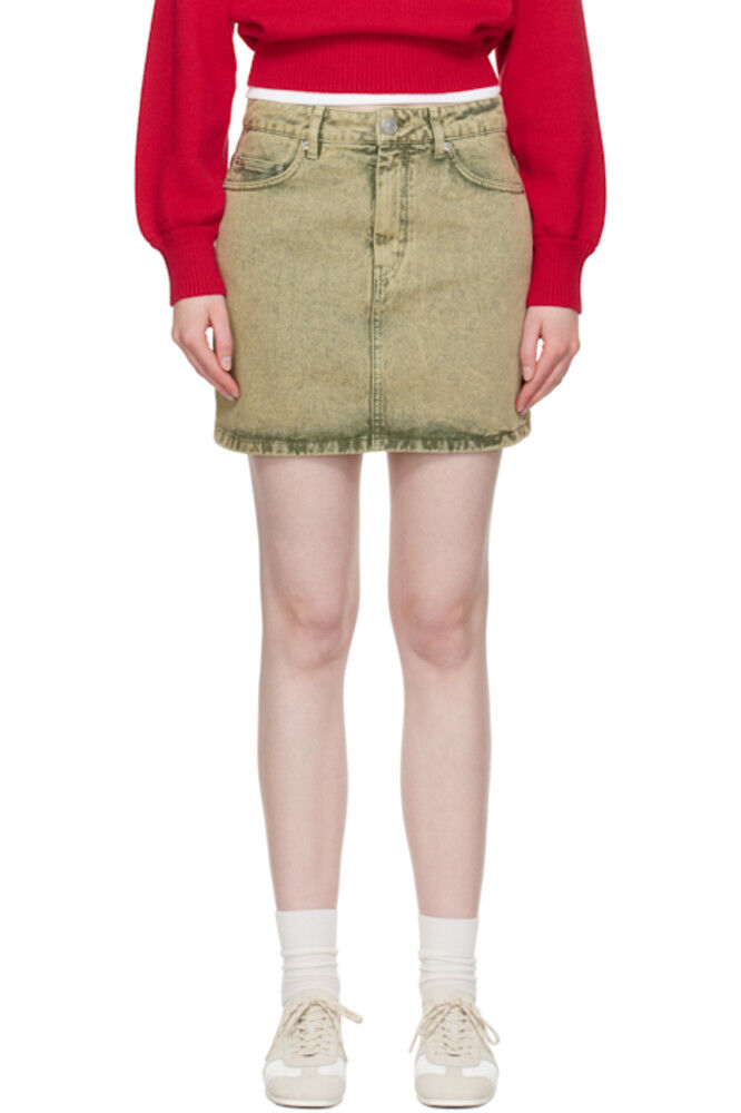 Мини-юбка из хлопкового денима цвета хаки AMI Paris
Мини-юбка из хлопкового денима цвета хаки AMI Paris