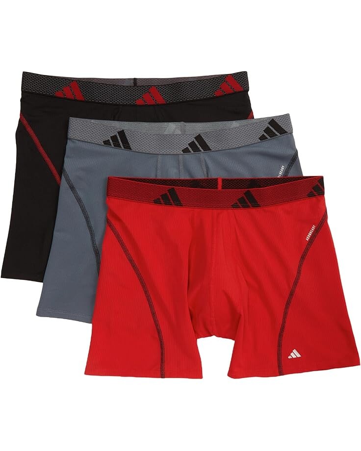 Боксеры adidas Performance Mesh Boxer Brief 3-Pack, цвет Better Scarlet/Black/Onix Grey
Боксеры adidas Performance Mesh Boxer Brief 3-Pack, цвет Better Scarlet/Black/Onix Grey