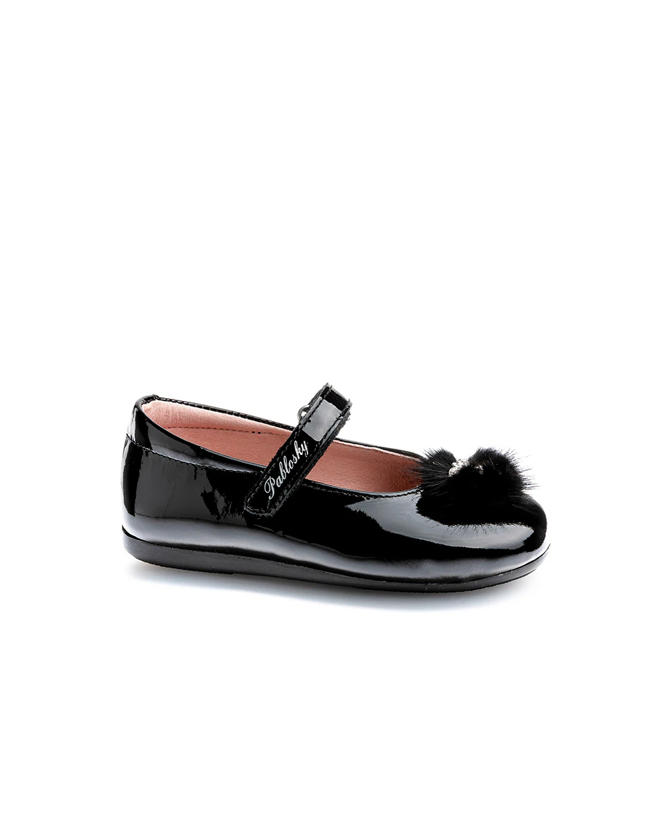 Кожаные балетки для девочек на застежке-липучке Pablosky, черный
Кожаные балетки для девочек на застежке-липучке Pablosky, черный