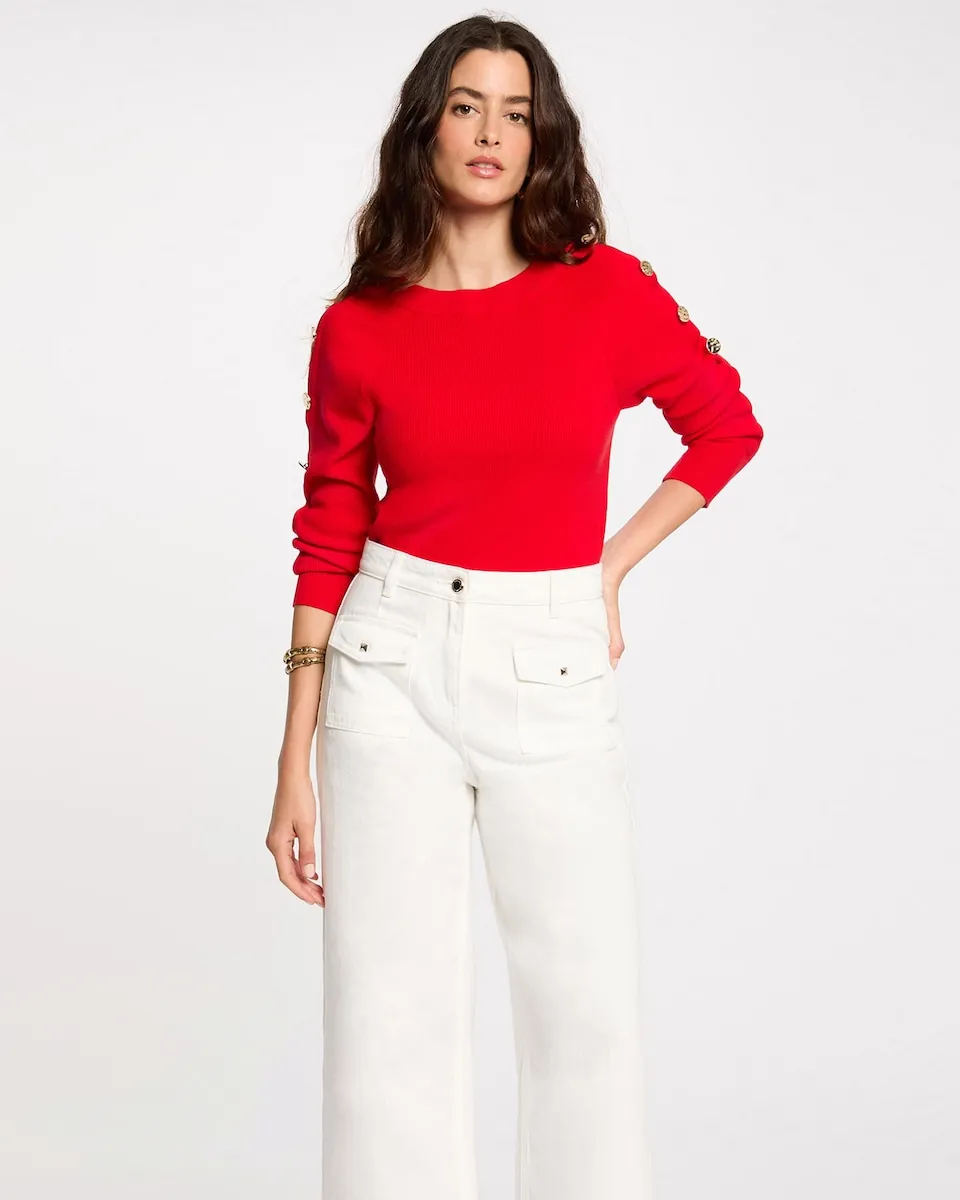 Женский джемпер с вырезом лодочка Morgan, красный
Женский джемпер с вырезом лодочка Morgan, красный