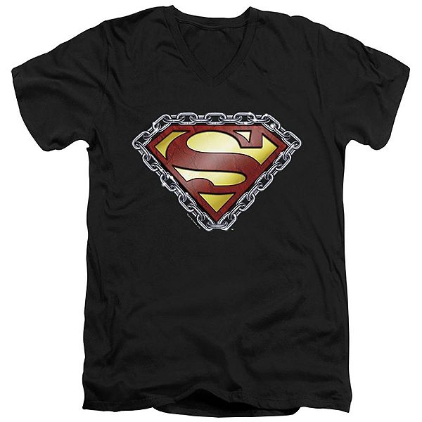 Футболка с V-образным вырезом Superman chained shield Licensed Character
Футболка с V-образным вырезом Superman chained shield Licensed Character