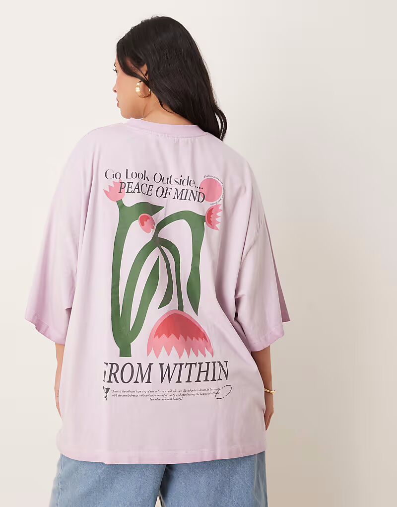 Футболка бойфренда ASOS DESIGN Curve с цветочным принтом на спине фиолетового цвета ASOS Curve
Футболка бойфренда ASOS DESIGN Curve с цветочным принтом на спине фиолетового цвета ASOS Curve