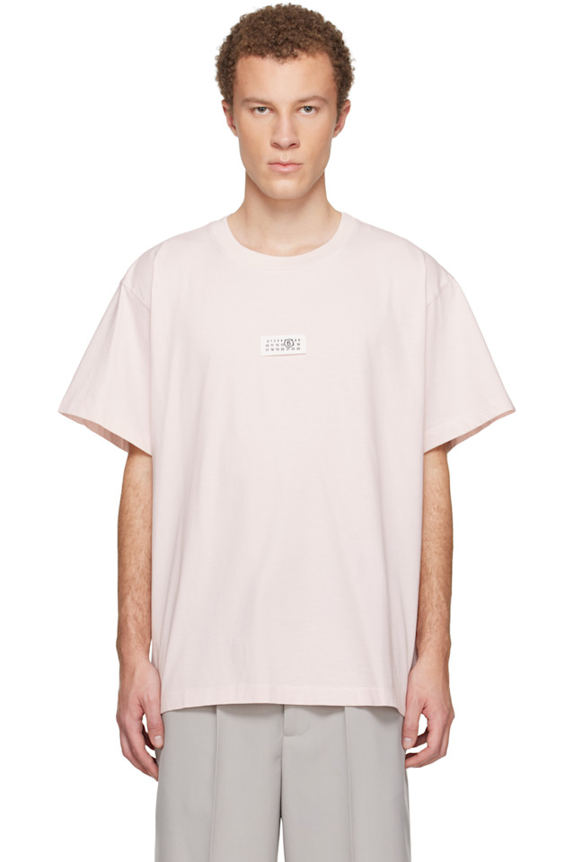 Цифровая хлопковая футболка Mm6 Maison Margiela, розовый
Цифровая хлопковая футболка Mm6 Maison Margiela, розовый