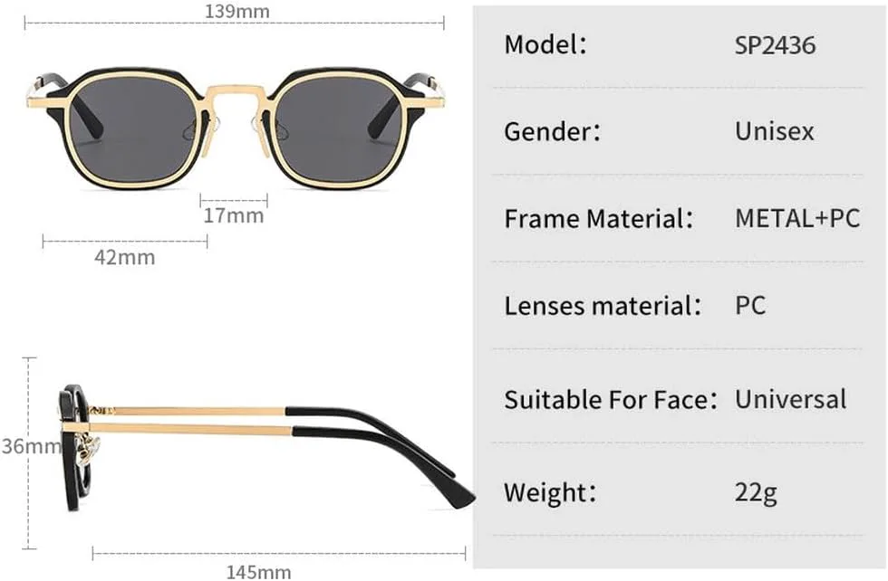 MUTYNE Модные маленькие солнцезащитные очки для мужчин и женщин в стиле ретро-панк, винтажные, модные, для вождения, с защитой от УФ-излучения UV400, Brown Teapink
MUTYNE Модные маленькие солнцезащитные очки для мужчин и женщин в стиле ретро-панк, винтажные, модные, для вождения, с защитой от УФ-излучения UV400, Brown Teapink