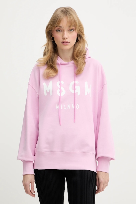 Хлопковая толстовка MSGM, розовый
Хлопковая толстовка MSGM, розовый