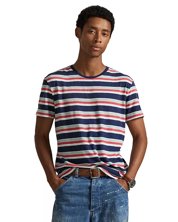 Полосатая трикотажная футболка Polo Ralph Lauren, мультиколор
Полосатая трикотажная футболка Polo Ralph Lauren, мультиколор