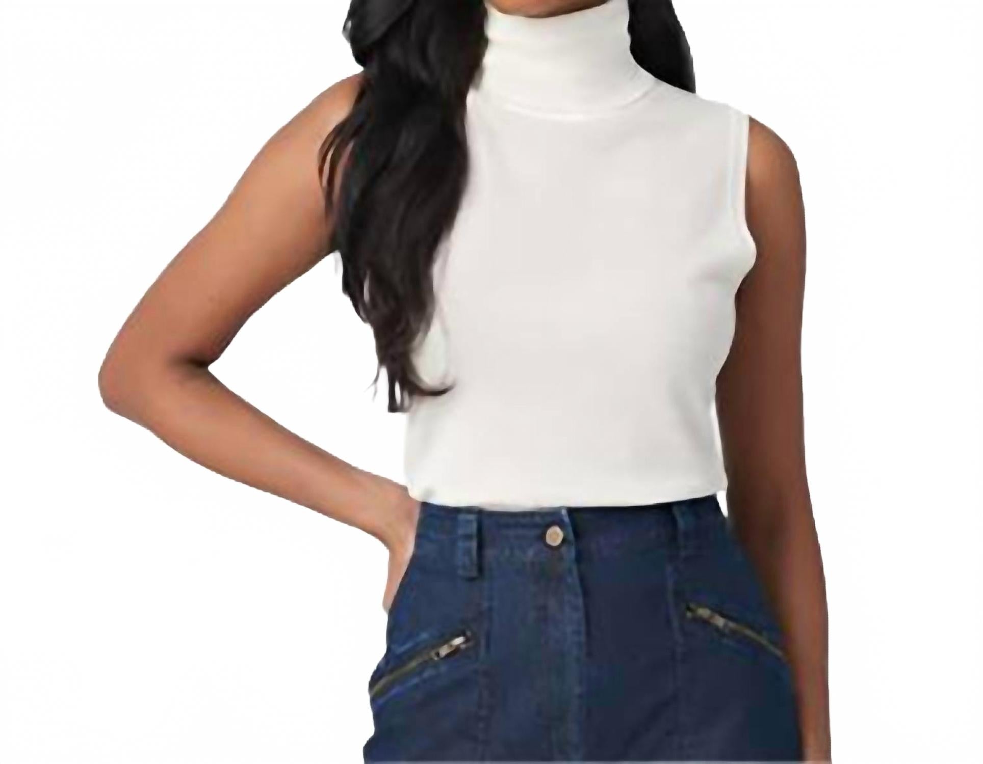 Водолазка без рукавов из мериносовой шерсти цвета слоновой кости Iris Setlakwe, слоновая кость
Водолазка без рукавов из мериносовой шерсти цвета слоновой кости Iris Setlakwe, слоновая кость