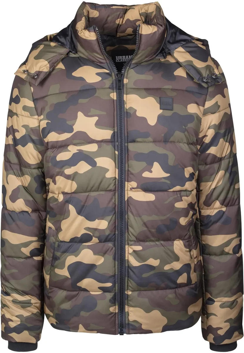 Куртка зимняя URBAN CLASSICS " Urban Classics Men's Hooded Camo Puffer Jacket" (1 шт.), с капюшоном, цвет Woodcamo
Куртка зимняя URBAN CLASSICS " Urban Classics Men's Hooded Camo Puffer Jacket" (1 шт.), с капюшоном, цвет Woodcamo