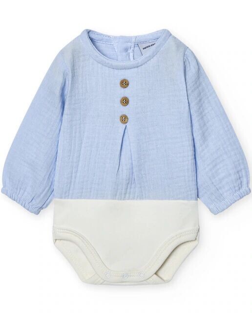 Комплект из 2 детских боди с длинными рукавами и планками на пуговицах Babidú, синий
Комплект из 2 детских боди с длинными рукавами и планками на пуговицах Babidú, синий