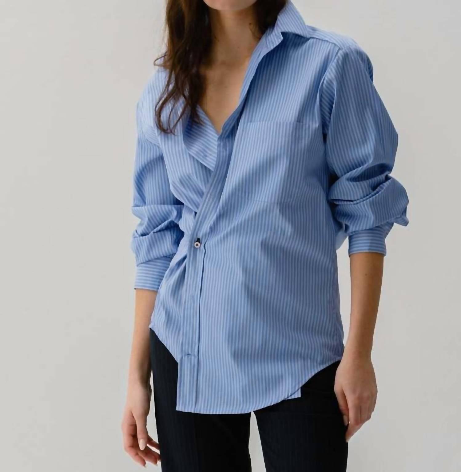 Рубашка Crop Boyfriend в полоску Kent CISSA, Kent Stripe
Рубашка Crop Boyfriend в полоску Kent CISSA, Kent Stripe