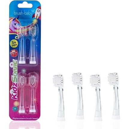 Сменные насадки Brush-Baby KidzSonic Rocket и Unicorn для детей от 3 лет
Сменные насадки Brush-Baby KidzSonic Rocket и Unicorn для детей от 3 лет