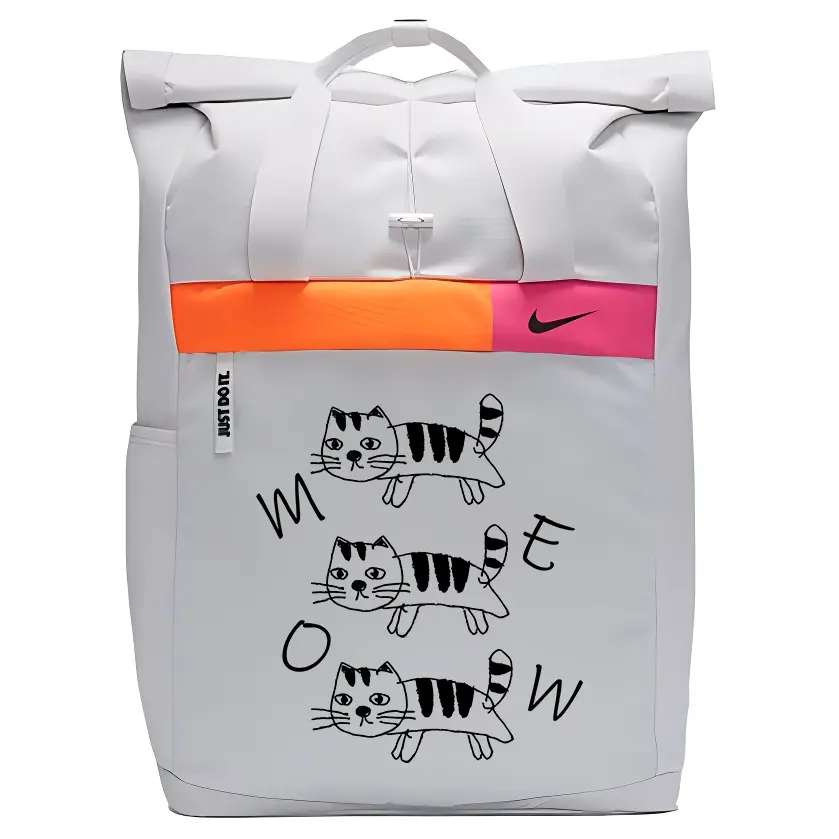 Nike Тканевый рюкзак унисекс белый, Kitten Cartoon 1
Nike Тканевый рюкзак унисекс белый, Kitten Cartoon 1